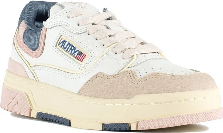 Autry Sneakers Clc Low Leather And Suede Color White And Peach Whip - Image 3