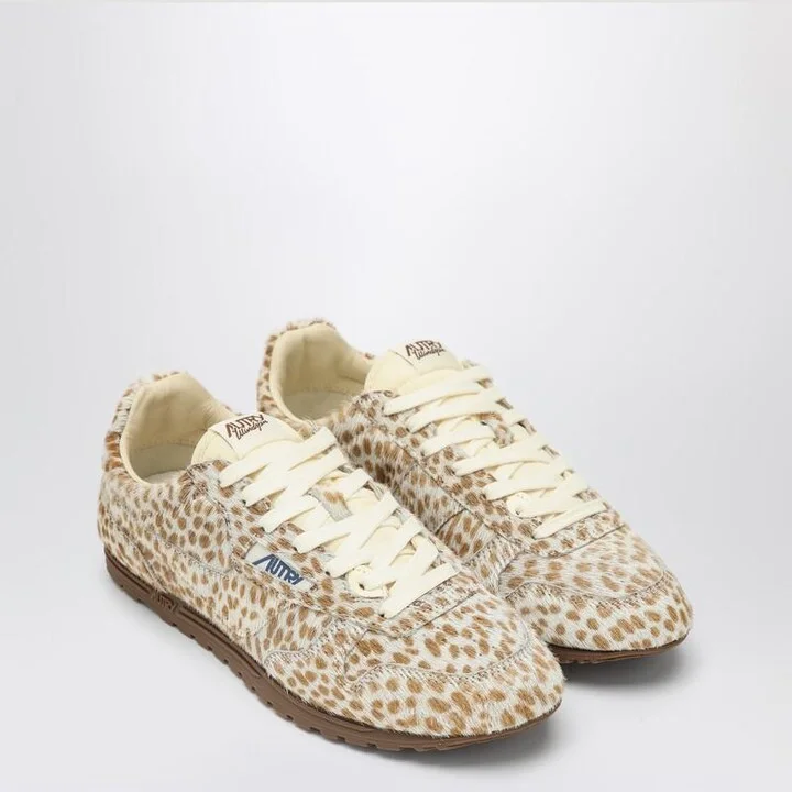 Autry Sneakers In Animalier Pony Skin