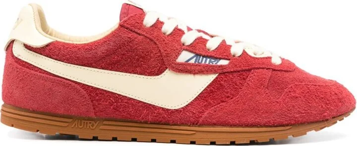 Autry Sneakers In Red Suede