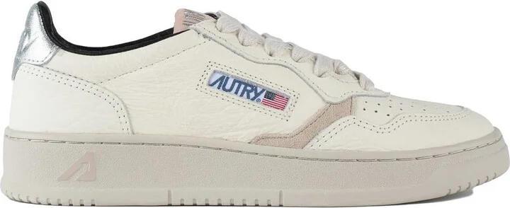 Autry Sneakers Medalist Low In Grained White Leather