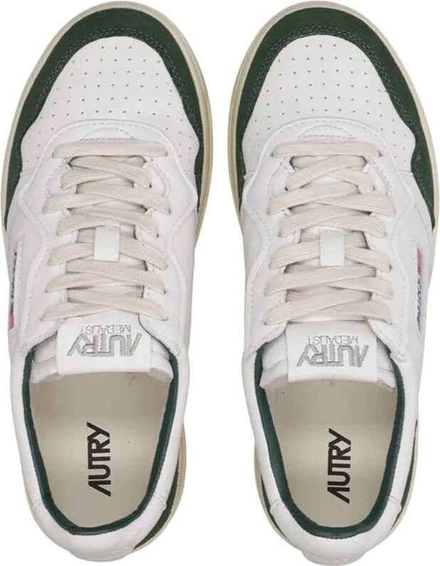 Autry Sneakers Medalist Low Man White And Bottle Green - Image 5