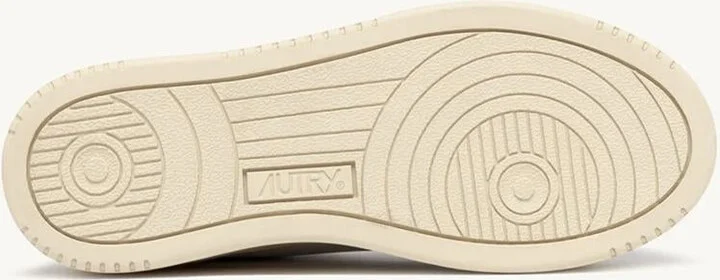 Autry Sneakers Platform Low In Pelle Bianca E Argento - Image 5