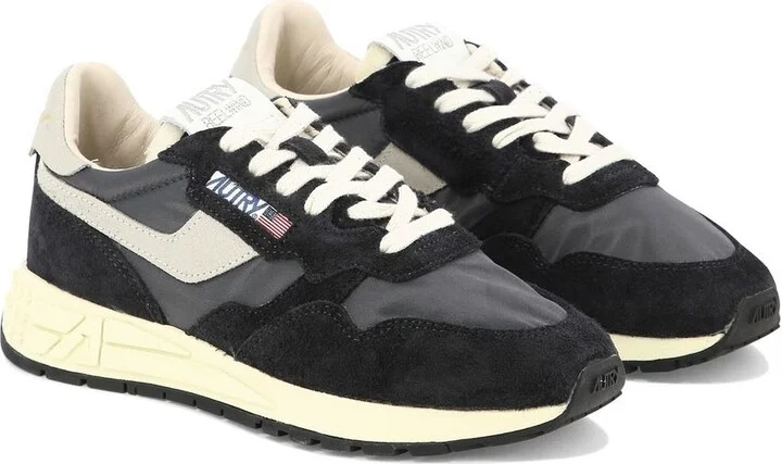 Autry Sneakers Reelwind Low In Nylon And Suede Black - Image 2