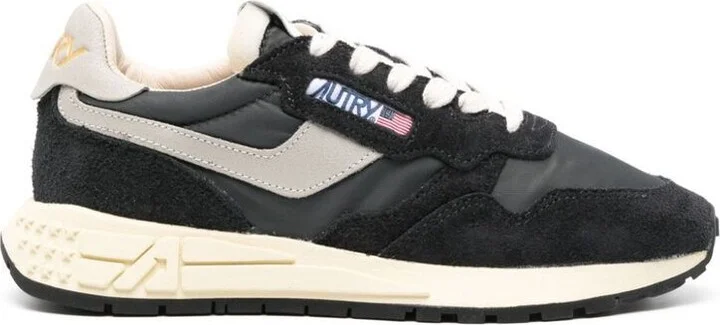 Autry Sneakers Reelwind Low In Nylon And Suede Black