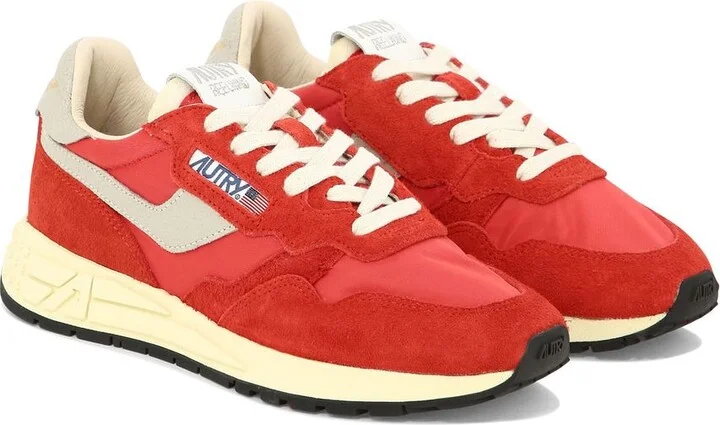 Autry Sneakers Reelwind Low In Nylon And Suede Red - Image 2
