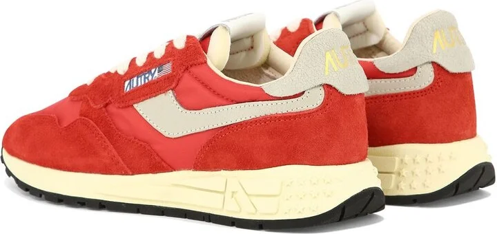 Autry Sneakers Reelwind Low In Nylon And Suede Red - Image 4