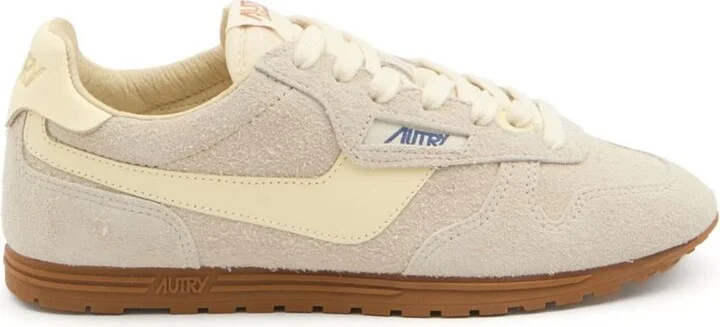 Autry Suede Sneakers In Beige