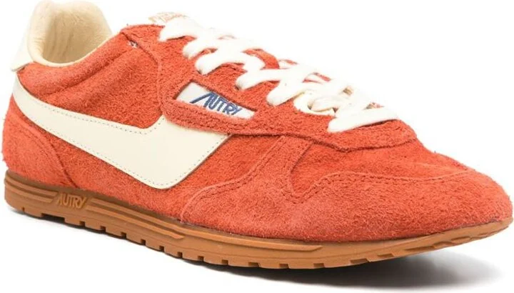 Autry Suede Sneakers In Red - Image 3