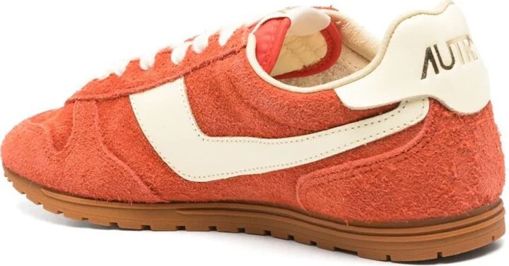 Autry Suede Sneakers In Red - Image 4