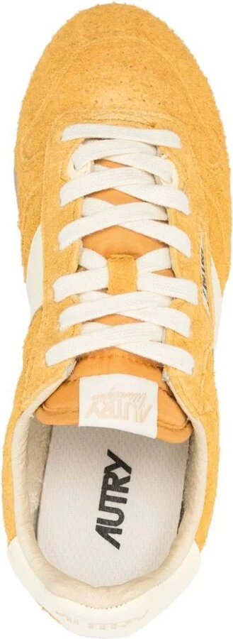 Autry Suede Sneakers In Yellow - Image 4