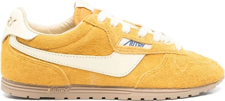 Autry Suede Sneakers In Yellow