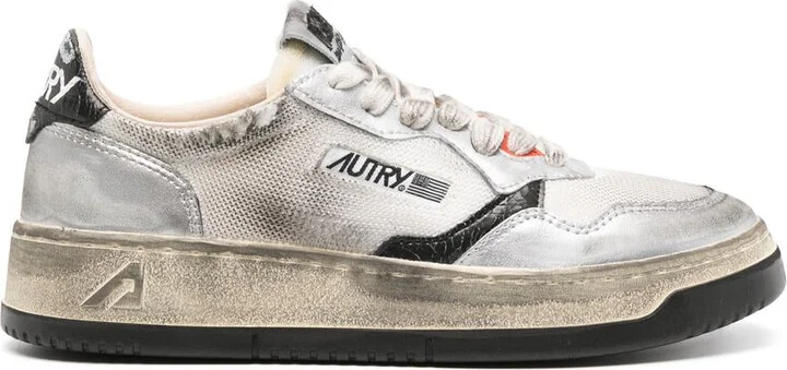 Autry Sup Vint Low Wom Mesh/Suede Shoes