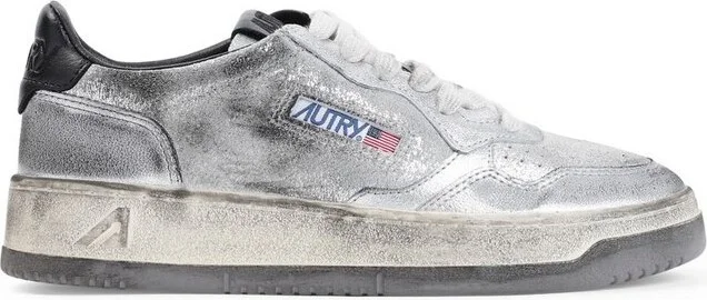 Autry Super Vintage Medalist Distressed Sneakers
