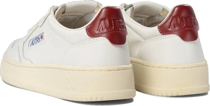 Autry Syrah And White Leather Medalist Low Sneakers - Image 4