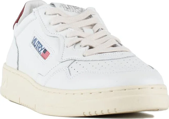 Autry Syrah And White Leather Medalist Low Sneakers - Image 3
