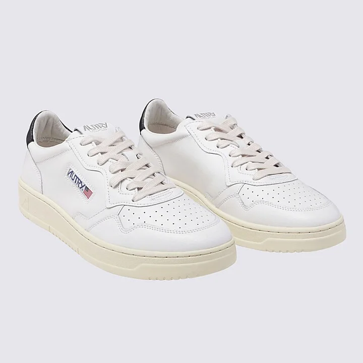 Autry White And Black Leather Sneakers - Image 3