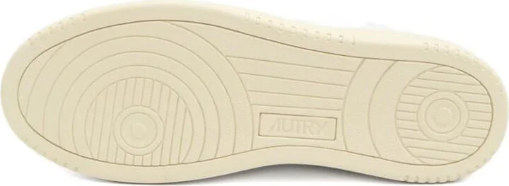 Autry White And Caramel 'Medalist Low' Sneakers In Leather With Suede Inserts - Image 3