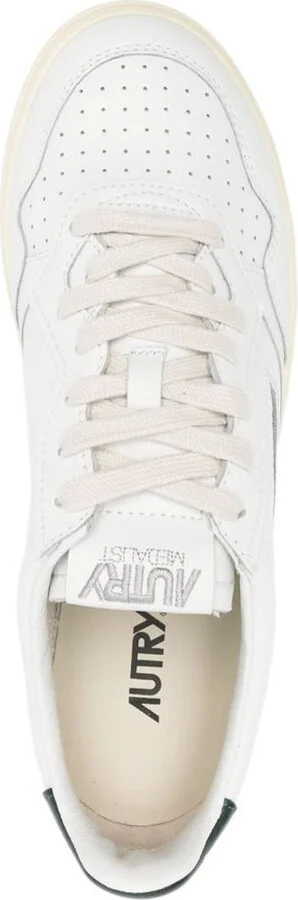 Autry White And Green 'Medalist' Sneakers - Image 2