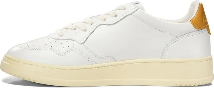 Autry White And Honey-Colored Leather Medalist Low Sneakers - Image 2