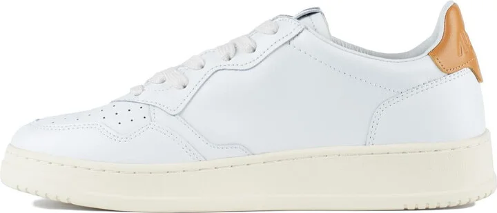 Autry White And Honey-Colored Leather Medalist Low Sneakers - Image 2
