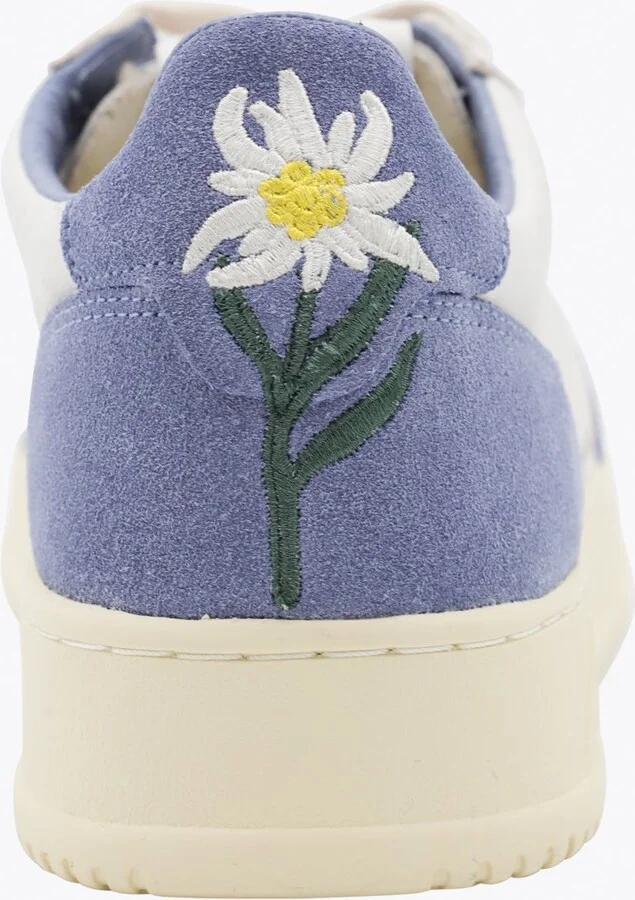 Autry White And Light Blue Leather Medalist Sneakers - Image 4