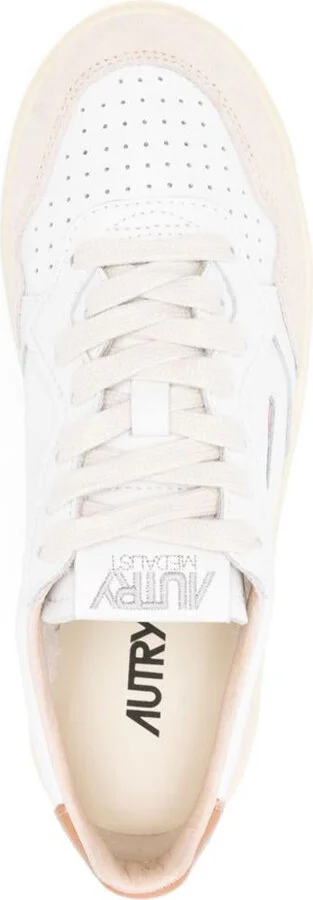 Autry White And Orange 'Medialist' Platform Sneakers - Image 2