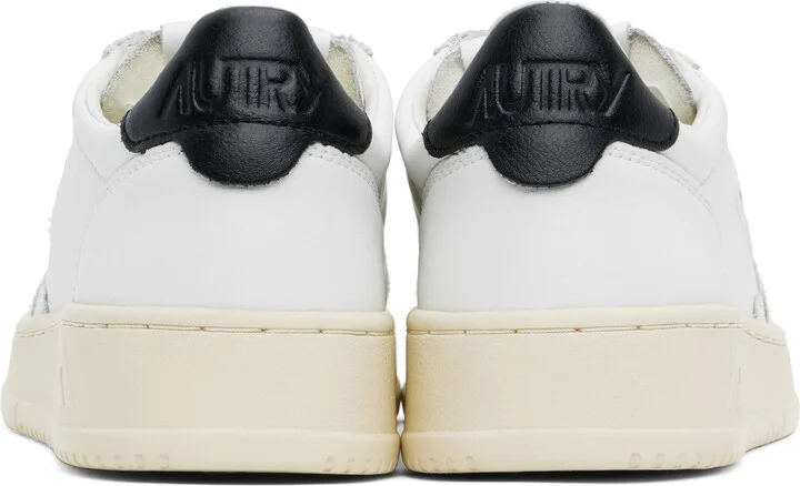 AUTRY White & Black Medalist Low Sneakers - Image 2