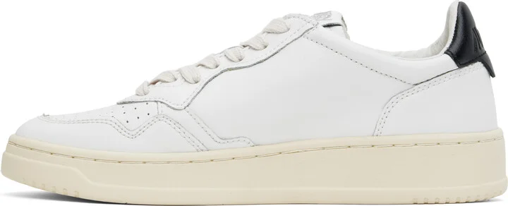 AUTRY White & Black Medalist Low Sneakers - Image 3
