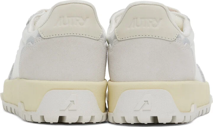 AUTRY White & Gray Wildpace Low Sneakers - Image 2