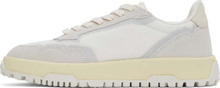 AUTRY White & Gray Wildpace Low Sneakers - Image 3
