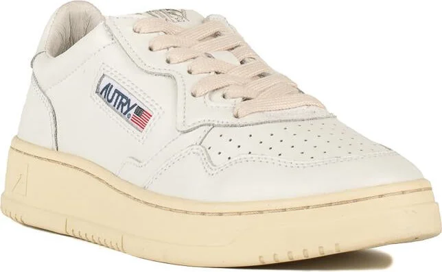 Autry White Leather Medalist Low Sneakers - Image 3