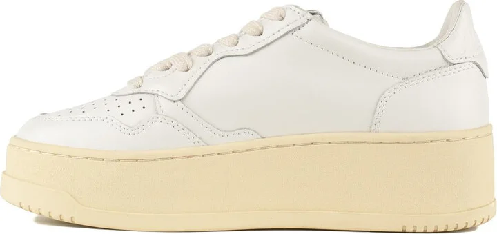 Autry White Leather Medalist Platform Sneakers - Image 2