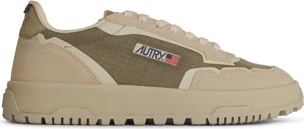 Autry 'Wildpace' Green Cordura Sneakers
