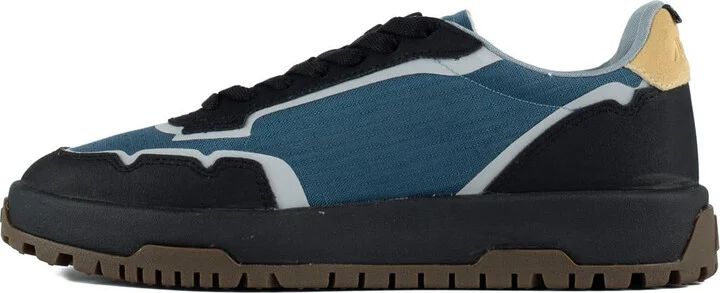Autry Wildpace Low Nylon Ripstop And Leather Dark Blue And Black Sneakers - Image 2
