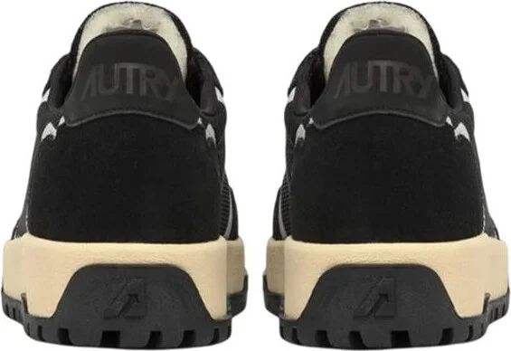 Autry Wildpace Low Sneakers In Black Mesh And Suede - Image 3