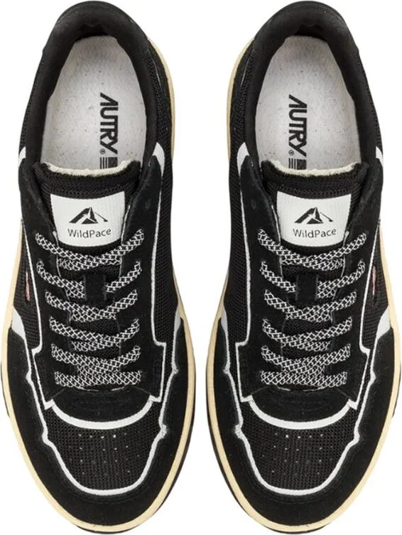 Autry Wildpace Low Sneakers In Black Mesh And Suede - Image 4