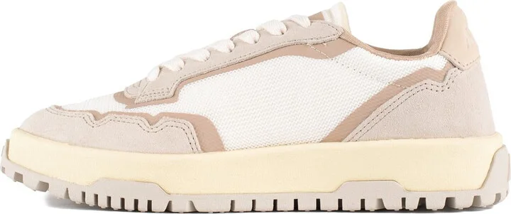 Autry Wildpace Low Sneakers In Mesh And Suede Color Whisper White And Sand - Image 2