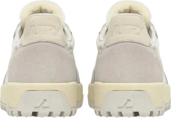 Autry Wildpace Low Sneakers In White Mesh And Suede - Image 3