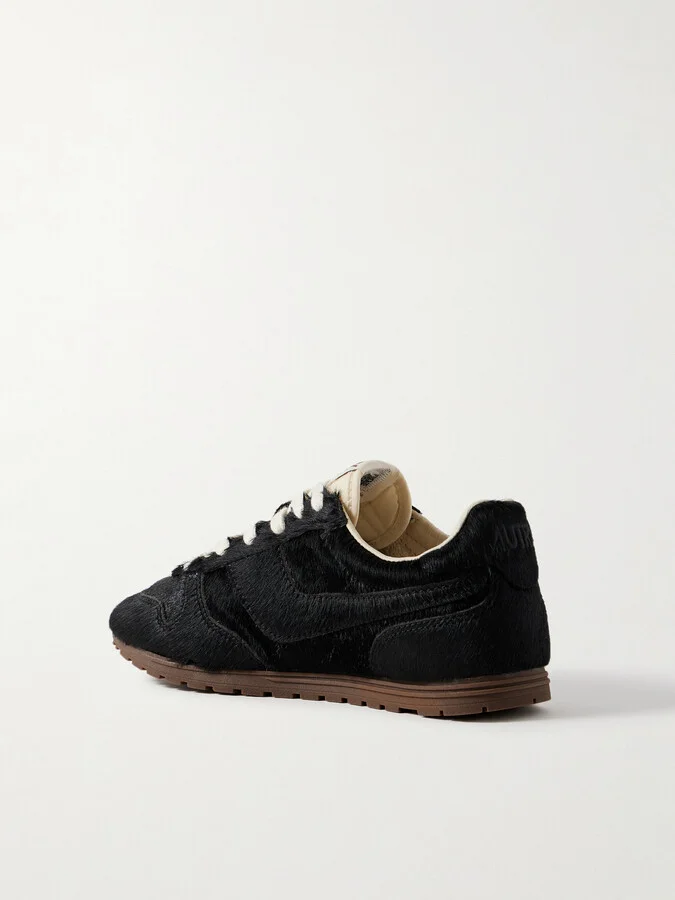 Autry - Windspin Calf Hair Sneakers - Black - Image 3