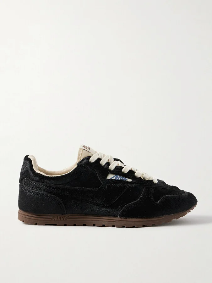 Autry - Windspin Calf Hair Sneakers - Black