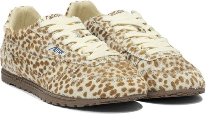Autry Windspin Low Wom Pony/Nylon Anim/Ivory - Image 2