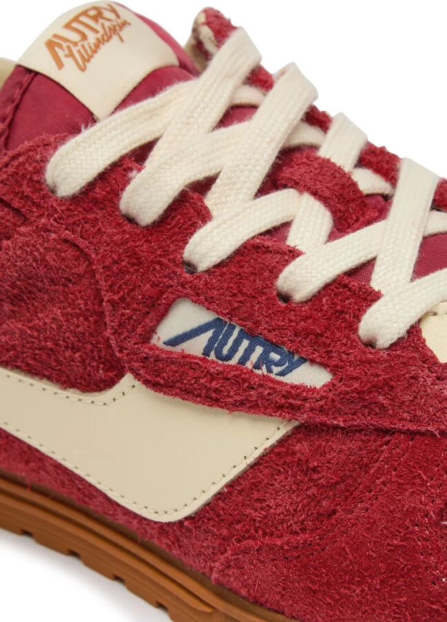 Autry Windspin Panelled Brushed Suede Sneakers - Image 4