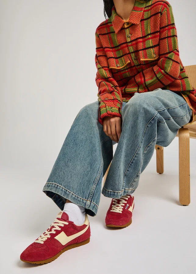 Autry Windspin Panelled Brushed Suede Sneakers - Image 5