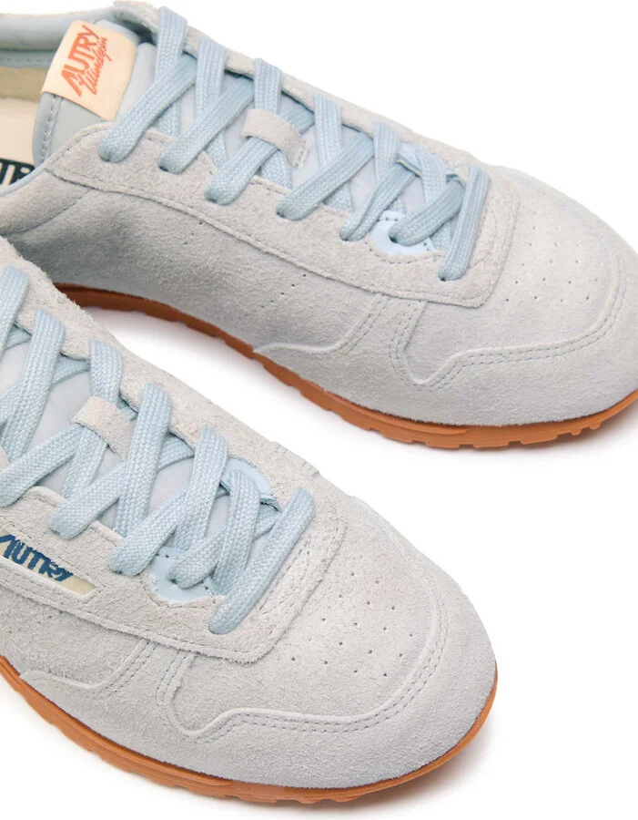 Autry Windspin Panelled Brushed Suede Sneakers - Image 7