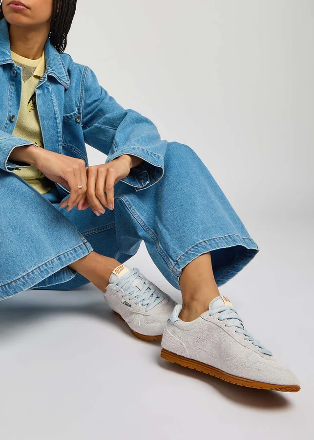 Autry Windspin Panelled Brushed Suede Sneakers - Image 9