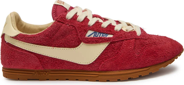 Autry Windspin Panelled Brushed Suede Sneakers