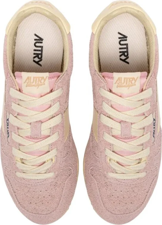Autry Windspin Sneakers In Rosemary And Rutabaga Suede And Leather - Image 4
