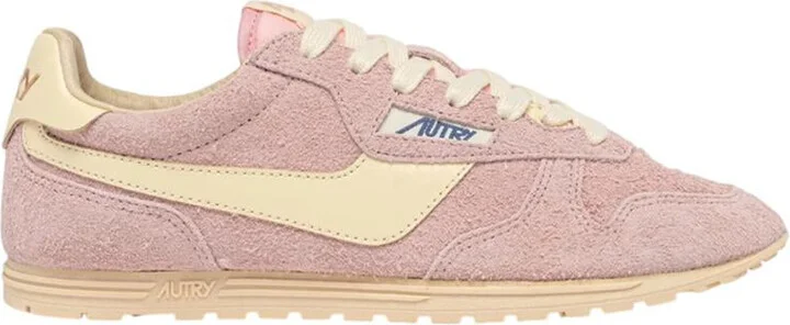 Autry Windspin Sneakers In Rosemary And Rutabaga Suede And Leather