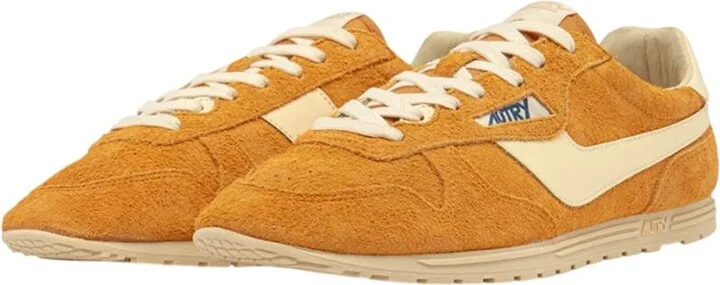 Autry Windspin Sneakers In Suede And Cadmium Leather And Rutabaga - Image 2