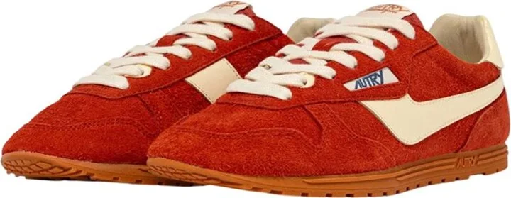 Autry Windspin Sneakers In Suede And Parrot And Rutabaga Leather - Image 2